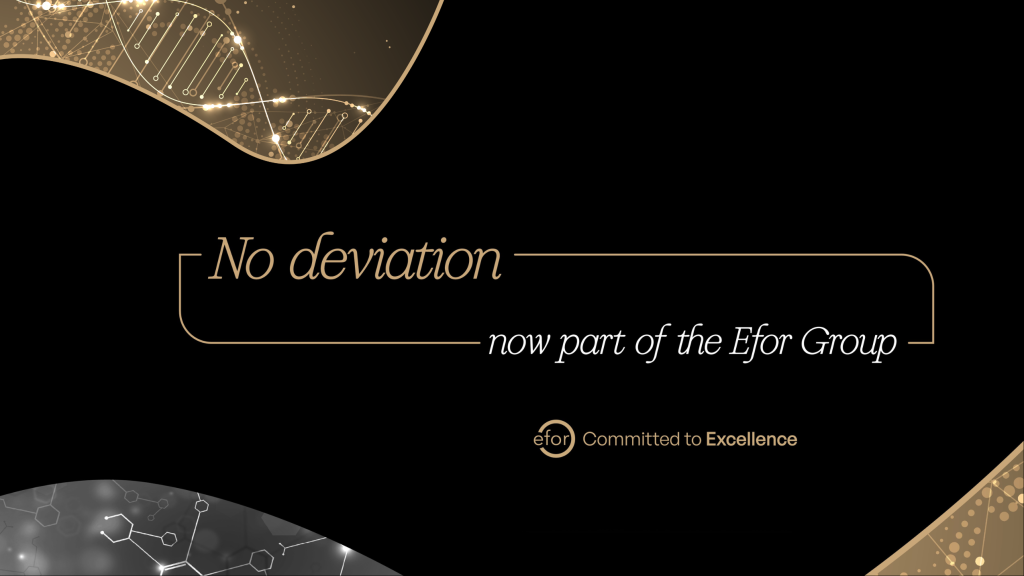 No deviation now part of the Efor Group